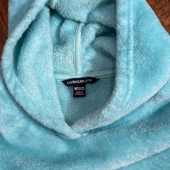 3/$20🌟 Calvin Klein Girls Fleece Hoodie Size M(10-12) - Picture 2 of 2